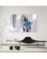 Modern five-panel painting - Woman in a coat | FEEBY
