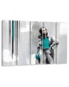 Modern five-piece painting - Woman in a coat | FEEBY