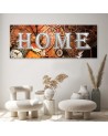 Printed Canvas prints for the home - Home lettering and retro clocks | FEEBY