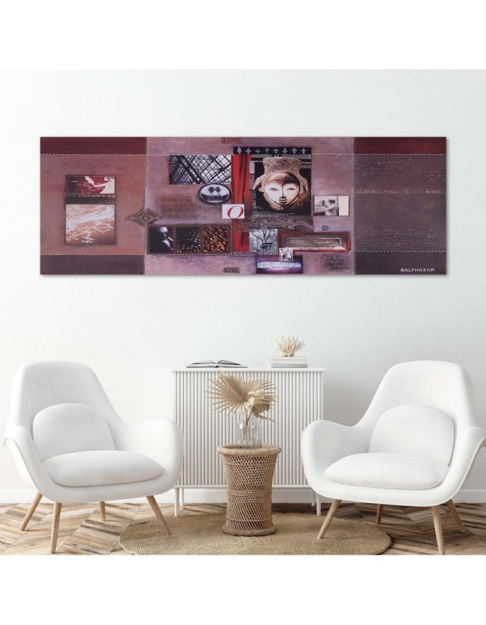 Canvas prints for modern living room - Collage of old photographs | FEEBY