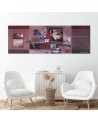 Canvas prints for modern living room - Collage of old photographs | FEEBY