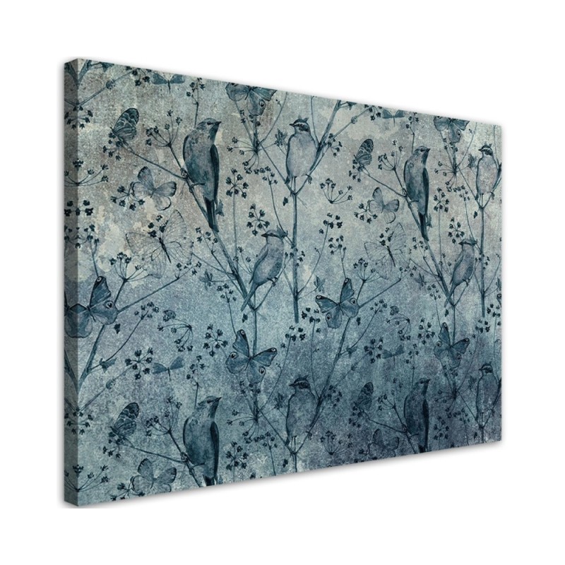 Canvas prints for modern living room - Birds on branches | FEEBY