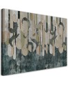 Canvas prints for modern living room - Plant abstraction in earth colours | FEEBY