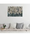 Canvas prints for modern living room - Plant abstraction in earth colours | FEEBY