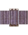 Triptych canvas print - Colourful 3D abstract windows | FEEBY