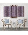 Triptych canvas print - Colourful 3D abstract windows | FEEBY