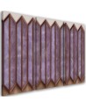 Canvas print triptych - Coloured windows 3D abstraction | FEEBY