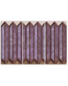 Canvas print triptych - Coloured windows 3D abstraction | FEEBY