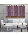 Canvas print triptych - Coloured windows 3D abstraction | FEEBY