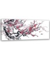 Canvas prints for living room print - Japanese cherry blossoms | FEEBY