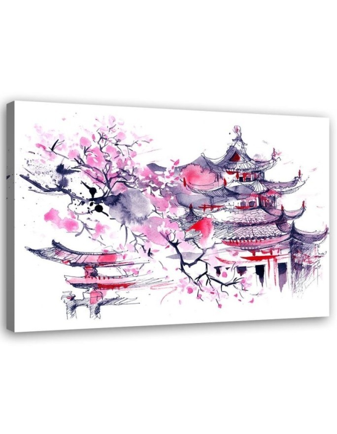 Modern print Canvas prints - Japan watercolour | FEEBY
