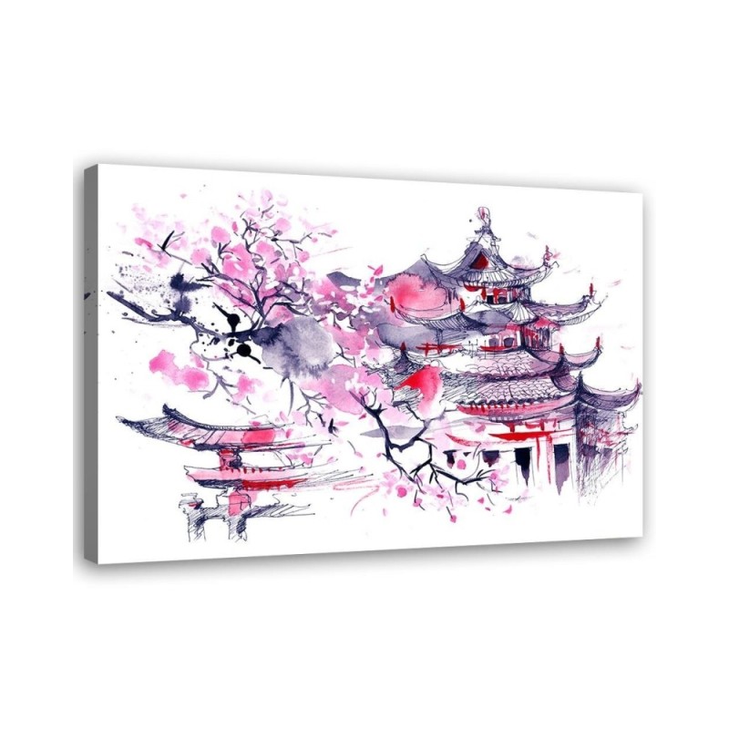 Modern print Canvas prints - Japan watercolour | FEEBY