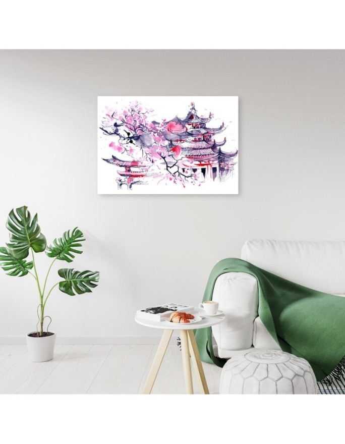 Modern print Canvas prints - Japan watercolour | FEEBY