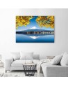 Decorative Canvas painting - Mount Fuji lake and yellow leaves | FEEBY