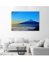 Elegant paintings for the living room - Mount Fuji in blue | FEEBY