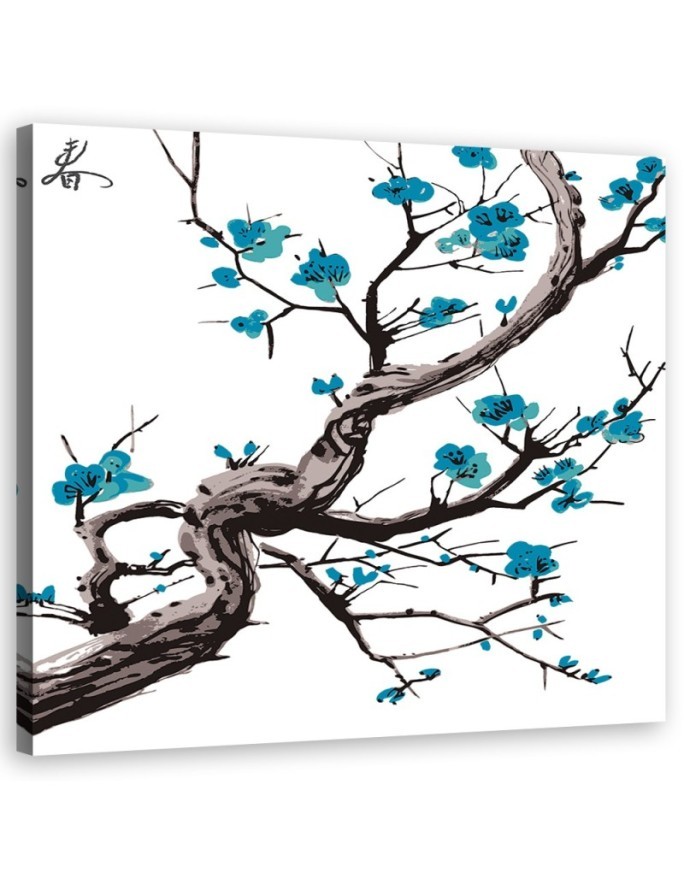 Canvas prints for modern living room - Cherry blossom Japan | FEEBY
