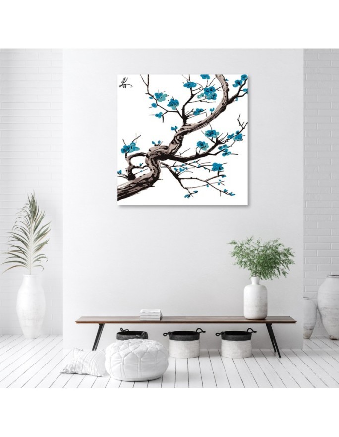 Canvas prints for modern living room - Cherry blossom Japan | FEEBY