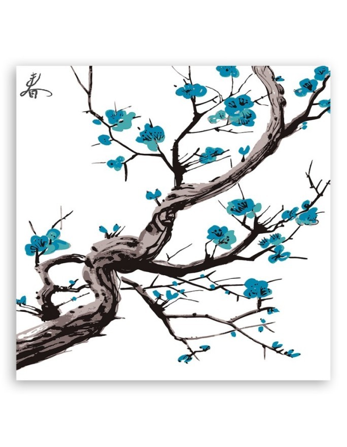 Canvas prints for modern living room - Cherry blossom Japan | FEEBY