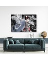 Stylish Canvas paintings for the home - Geisha with fan | FEEBY