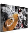 Stylish Canvas paintings for the home - Geisha with a fan | FEEBY