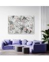 Wall art painting for living room - Japanese fans | FEEBY