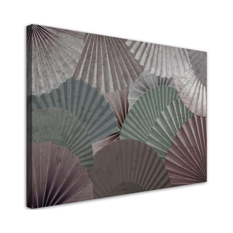 Canvas print for living room - Colourful fans. Dress your walls! | FEEBY