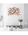 Oriental living room Canvas painting - Red Koi fish | FEEBY