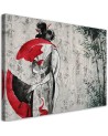 Bedroom Canvas painting - Japanese geisha with fan | FEEBY