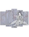 Picture for living room 5 parts - Traditional Japanese geisha | FEEBY