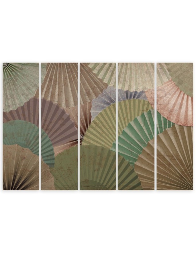 Canvas print for living room wall - Japanese fans | FEEBY