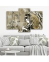 Picture for bedroom triptych - Geisha and bamboos | FEEBY