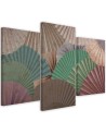 Paintings for living room triptych - Orient fans | FEEBY