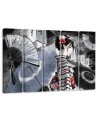 Bedroom painting 5 parts - Geisha with fan | FEEBY