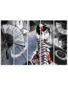 Bedroom painting 5 parts - Geisha with fan | FEEBY