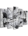Canvas print for office 5-part - Japanese fans | FEEBY