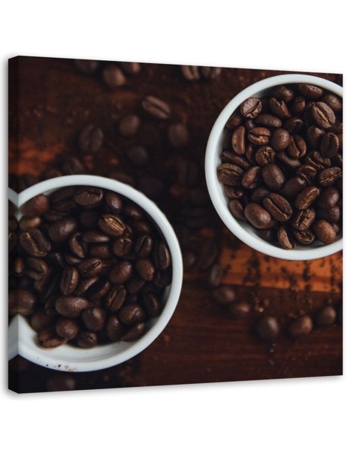 Canvas print for the kitchen - Coffee beans | FEEBY