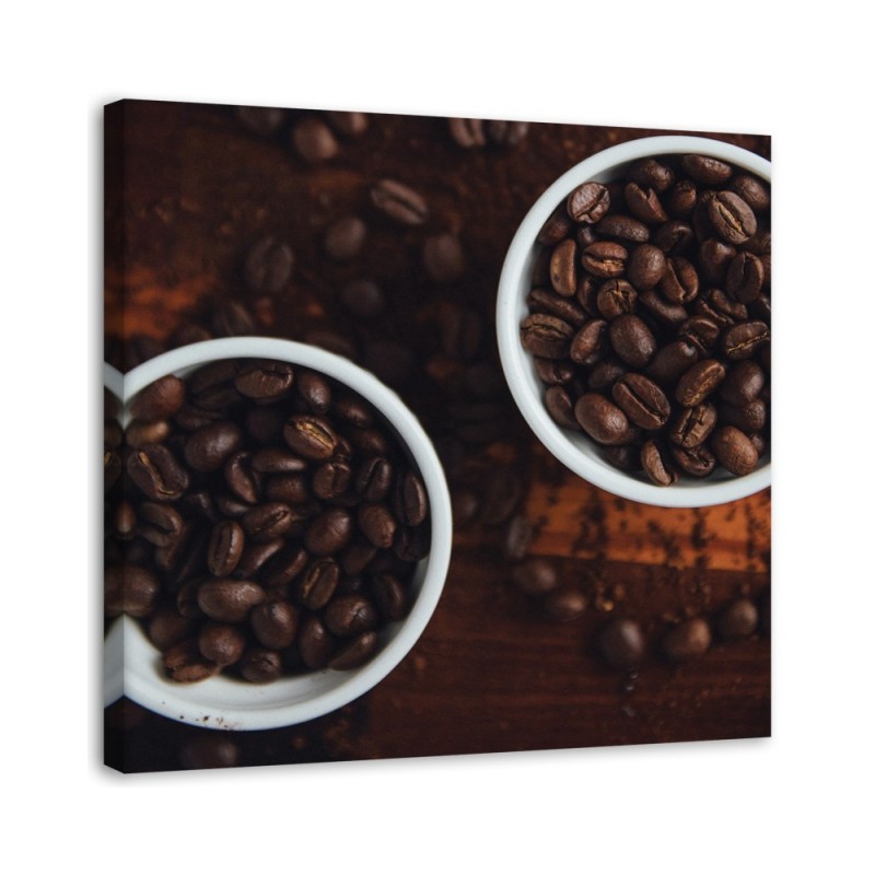 Canvas print for the kitchen - Coffee beans | FEEBY