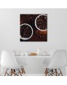 Canvas print for the kitchen - Coffee beans | FEEBY