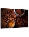 Canvas painting for the kitchen - Coffee cup and beans | FEEBY