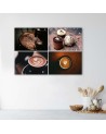 Modern wall art painting for the kitchen - Coffee and sweets | FEEBY