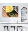 Elegant Canvas paintings for the kitchen - Lemon and rosemary | FEEBY