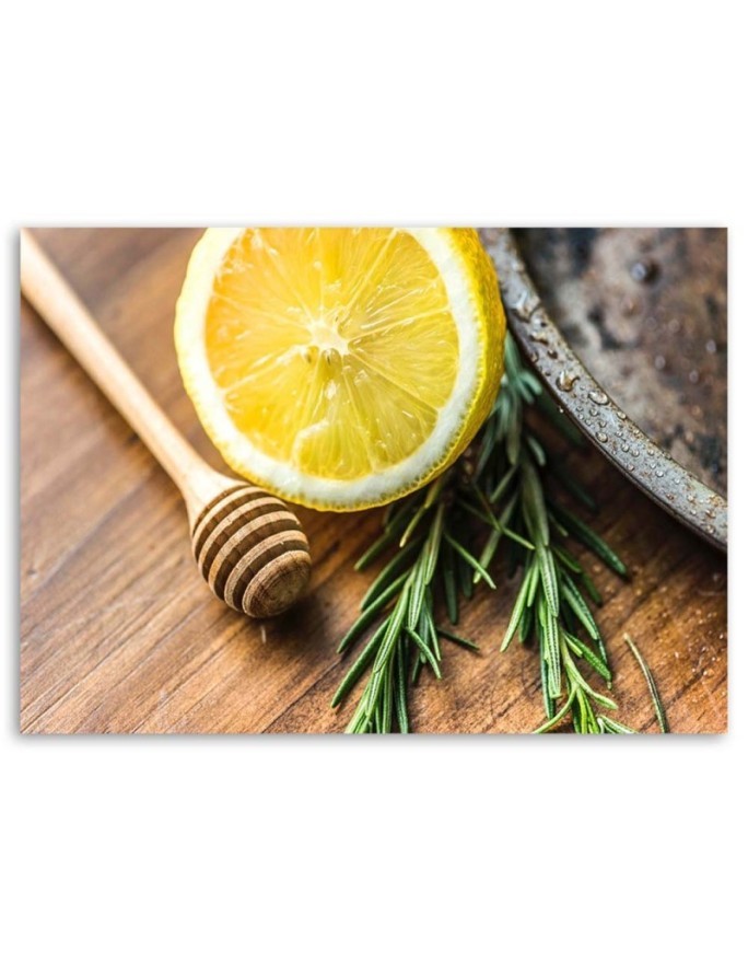 Elegant Canvas paintings for the kitchen - Lemon and rosemary | FEEBY