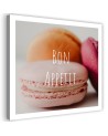 Elegant canvas paintings - Bon Apetit macarons for the kitchen | FEEBY