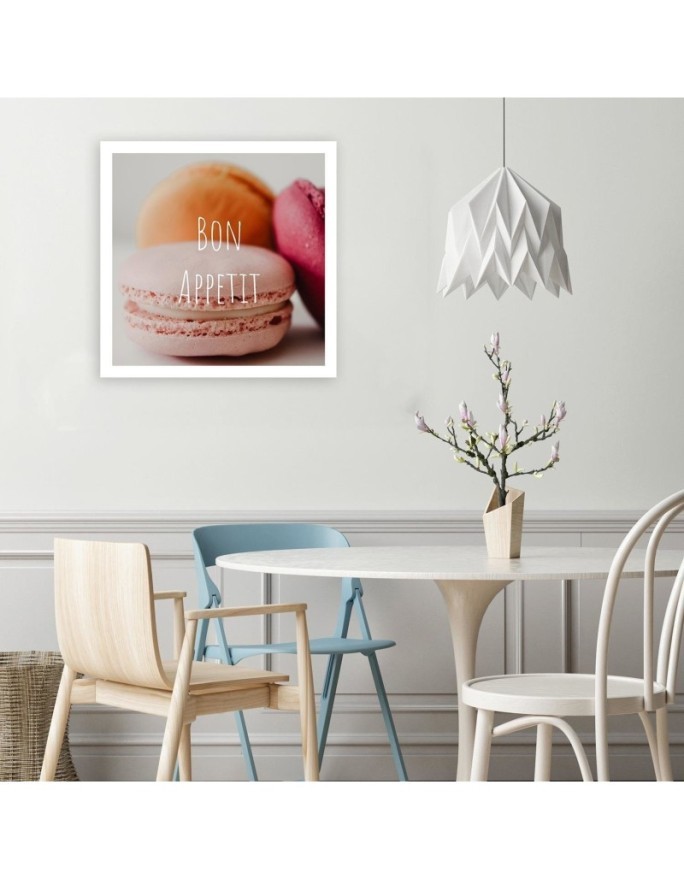 Elegant canvas paintings - Bon Apetit macarons for the kitchen | FEEBY