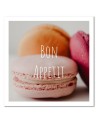 Elegant canvas paintings - Bon Apetit macarons for the kitchen | FEEBY