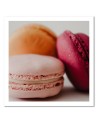 Canvas prints idea for the kitchen - Three colourful macarons | FEEBY