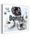 Canvas painting - Black and white donuts | FEEBY