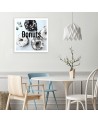 Canvas painting - Black and white donuts | FEEBY