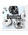 Canvas painting - Black and white donuts | FEEBY