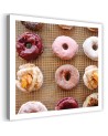 Decorative print Canvas prints - Colourful donats for the kitchen | FEEBY